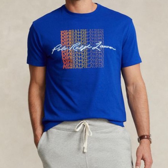 Polo Ralph Lauren Other - Polo Ralph Lauren Men's Logo T-Shirt Blue Orange Yellow